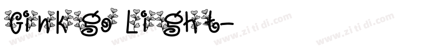 Ginkgo Light字体转换